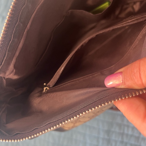 Beige and Brown Crossbody Bag - Picture 7 of 9